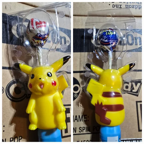 Pokemon Pikachu and Squirtle Spin Pop, set of 12 - Picture 2 of 7